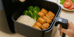 Esquentando comida na Air Fryer Capa