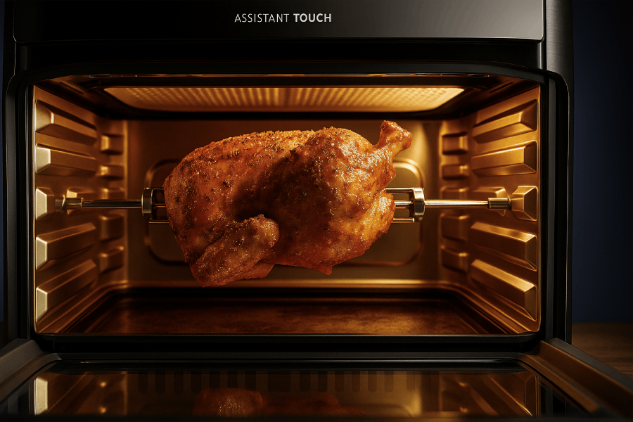 Interior da Air Fryer Rita Lobo
